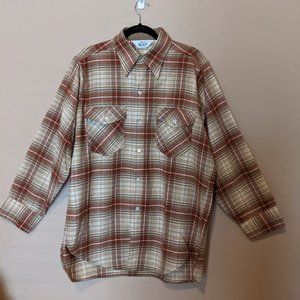 Vintage Woolrich Mens USA Wool Plaid Flannel